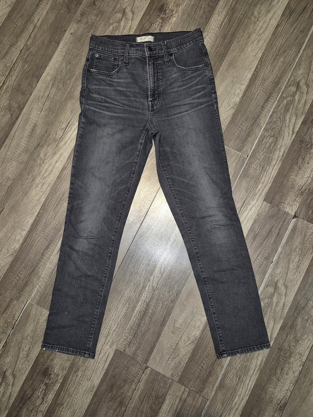Madewell Black Wash Slim Jeans